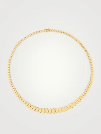 14K Gold Graduated Marquise-Eye Necklace