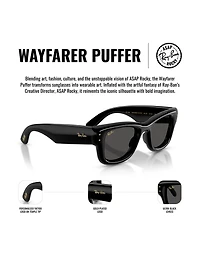 A$AP ROCKY 0RB4940 Wayfarer Puffer Square Sunglasses