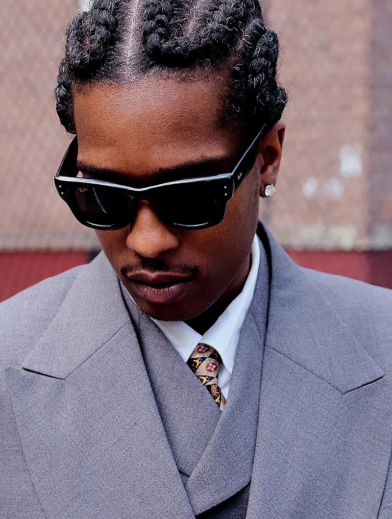 A$AP ROCKY 0RB4940 Wayfarer Puffer Square Sunglasses