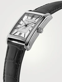 Classics Carrée Leather Strap Watch