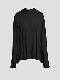 Silk And Wool Jersey Hooded Tunic