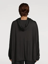 Silk And Wool Jersey Hooded Tunic
