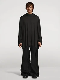 Silk And Wool Jersey Hooded Tunic