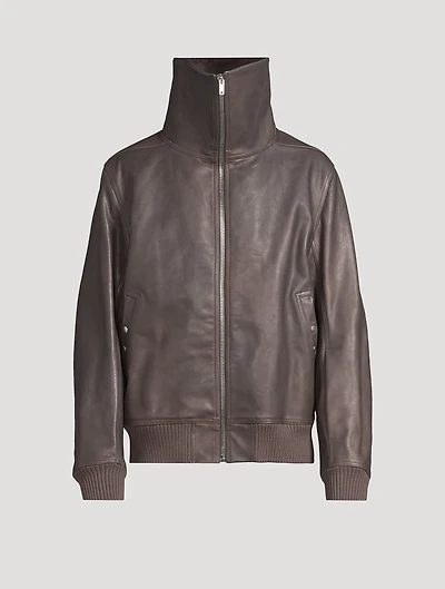 Blixa Dracucollar Washed Leather Jacket