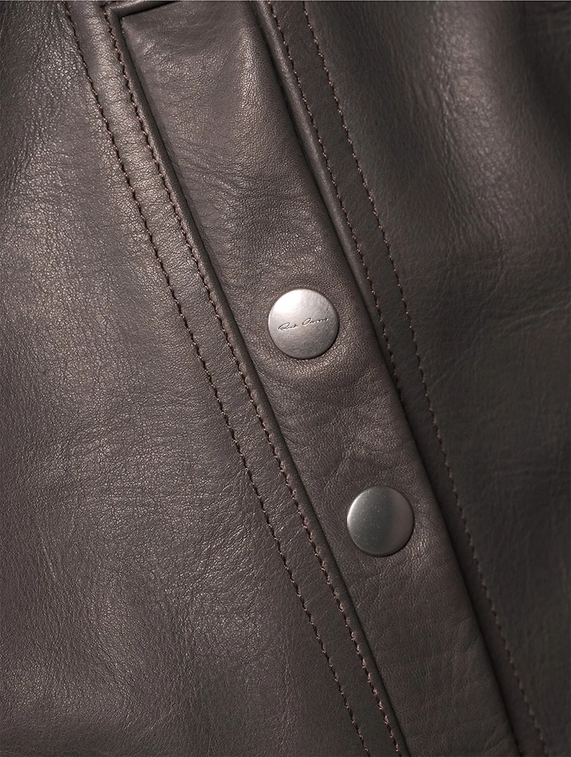 Blixa Dracucollar Washed Leather Jacket