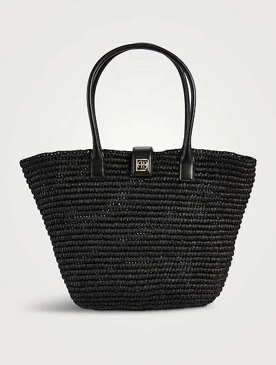 Lou Raffia Tote Bag