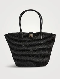 Lou Raffia Tote Bag