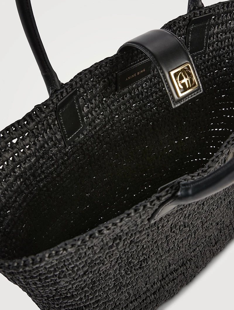 Lou Raffia Tote Bag