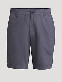 Wanderer Linen And Cotton Slim Shorts