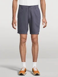 Wanderer Linen And Cotton Slim Shorts