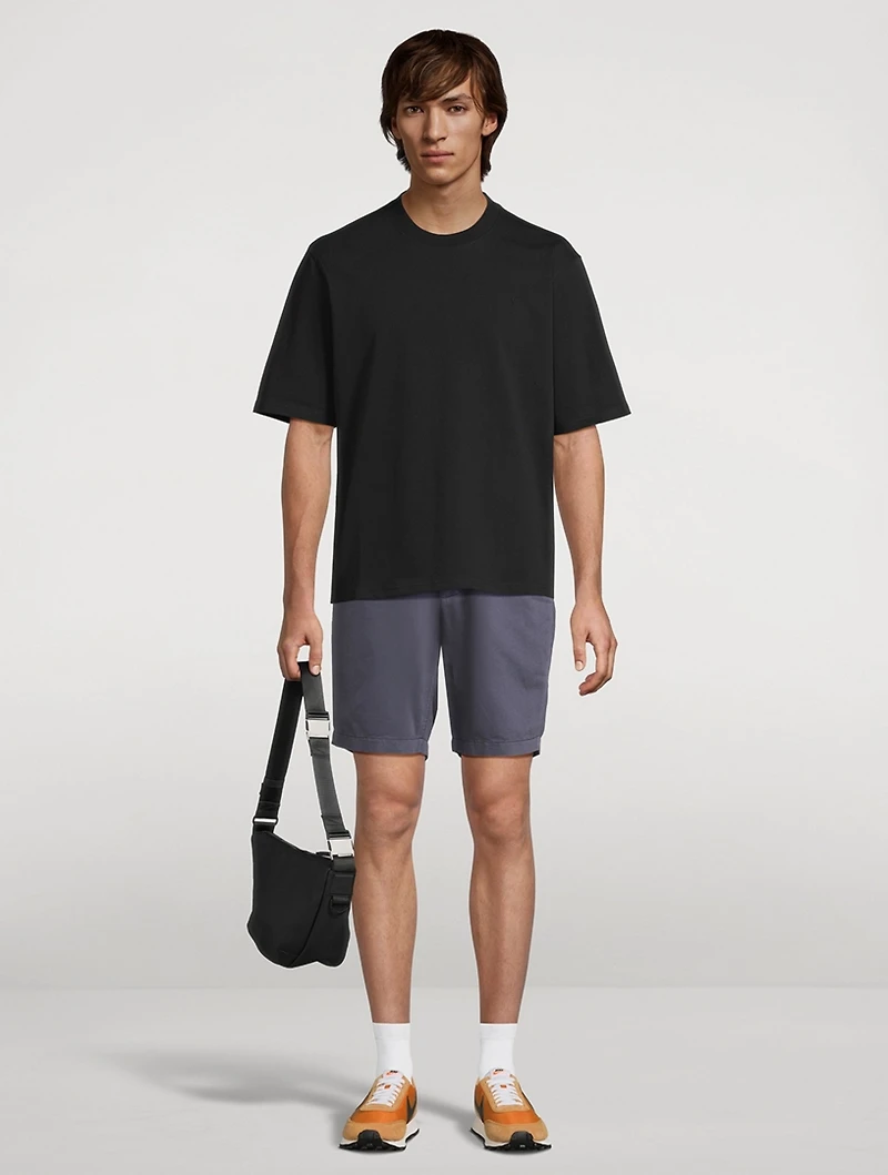 Wanderer Linen And Cotton Slim Shorts