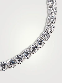 Large Matrix Crystal Tennis Necklace