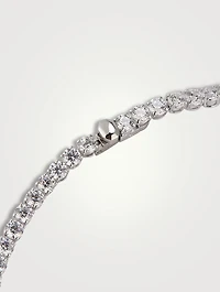 Large Matrix Crystal Tennis Necklace