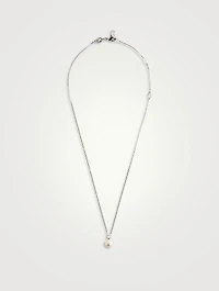 Matrix Crystal Pearl Pendant Necklace