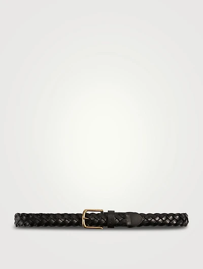 Leather Braided Belt