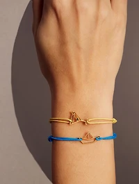 9K Gold Martini Esmeralda Cord Bracelet