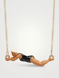 9K Gold Nadadora Completo Pendant Necklace