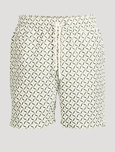 Santos Swim Shorts Lotus Print