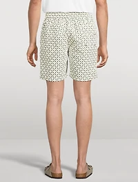 Santos Swim Shorts Lotus Print