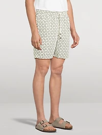 Santos Swim Shorts Lotus Print