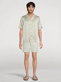 Santos Swim Shorts Lotus Print