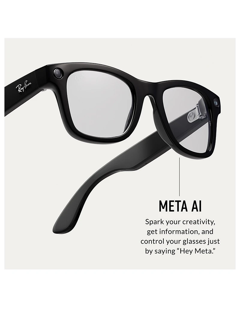 Ray-Ban Meta 0RW4006 Wayfarer Square AI Glasses
