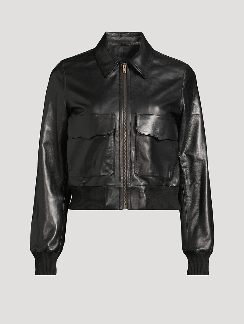 Redley Leather Bomber Jacket
