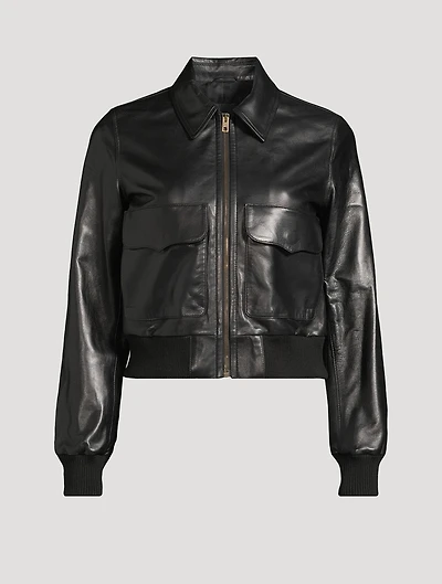 Redley Leather Bomber Jacket