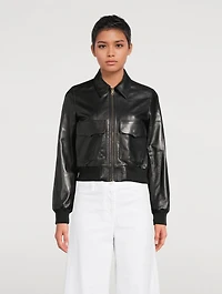 Redley Leather Bomber Jacket