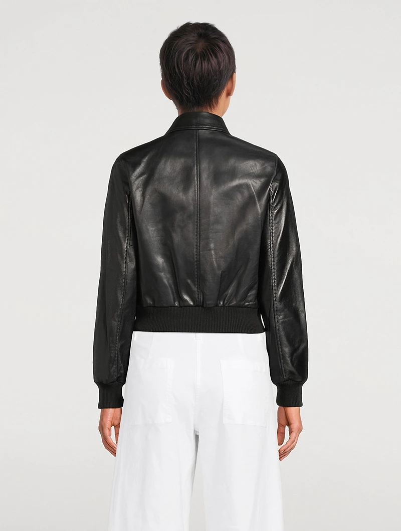 Redley Leather Bomber Jacket