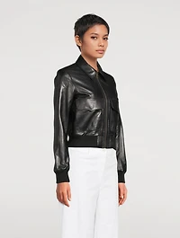 Redley Leather Bomber Jacket