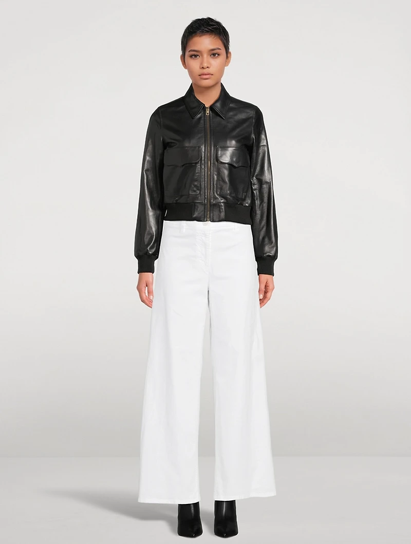 Redley Leather Bomber Jacket