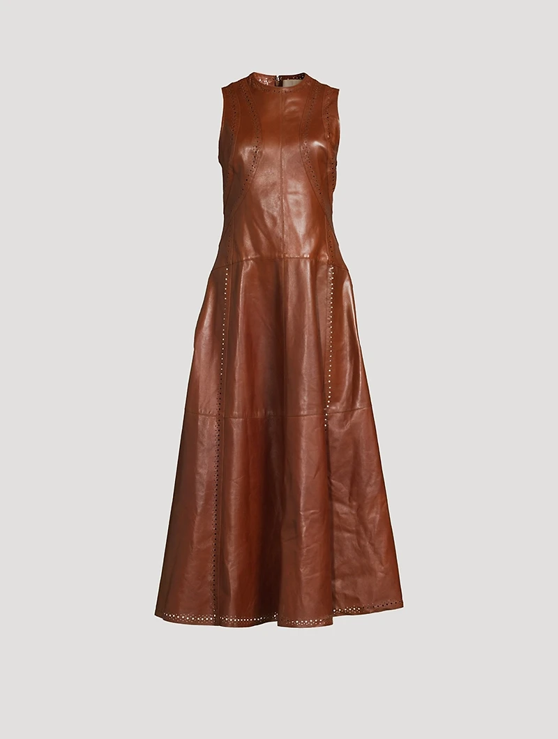 Juliette Leather Midi Dress
