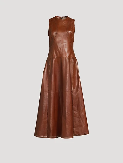 Juliette Leather Midi Dress