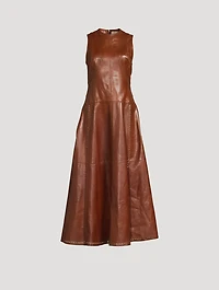 Juliette Leather Midi Dress