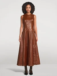 Juliette Leather Midi Dress