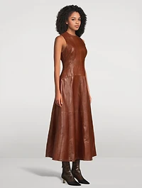 Juliette Leather Midi Dress