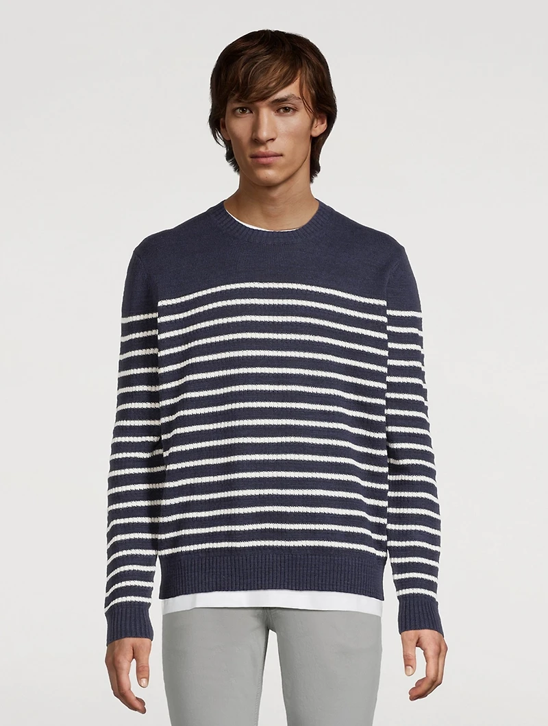 Beaux Linen-Blend Sweater