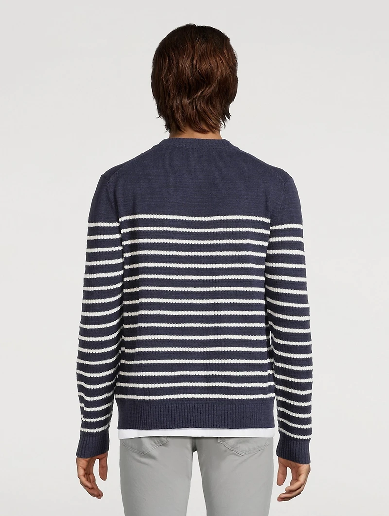 Beaux Linen-Blend Sweater