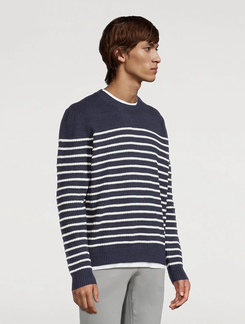 Beaux Linen-Blend Sweater