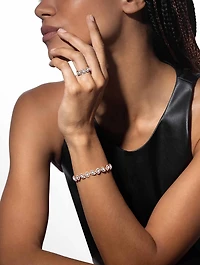 My Twin 18K Rose Gold Diamond Wedding Ring