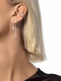My Twin 18K Rose Gold Clip Earring With Diamonds