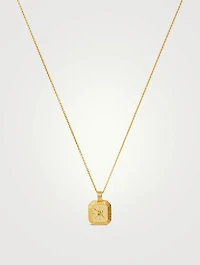Engravable Peridot August Birthstone Pendant Necklace