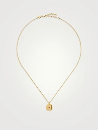 Engravable Pink Opalite July Birthstone Pendant Necklace