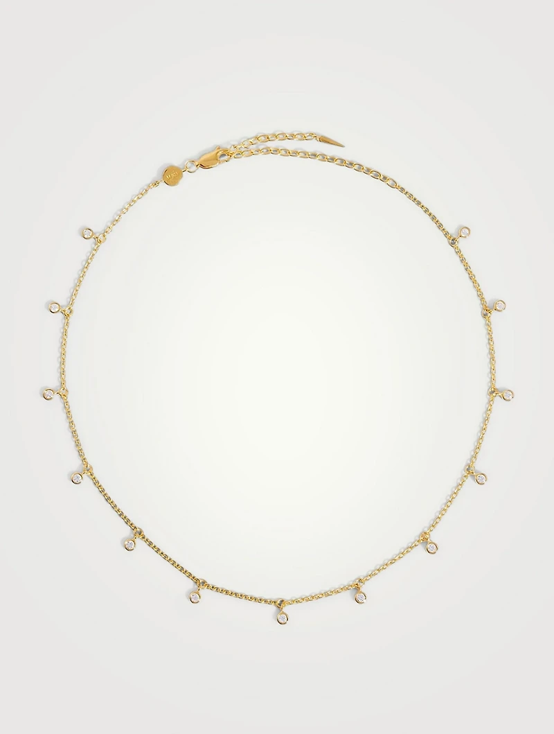 Interstellar Drop Choker Necklace