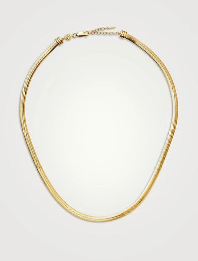 Flat Snake Chain Necklace