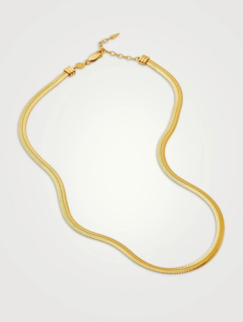 Flat Snake Chain Necklace