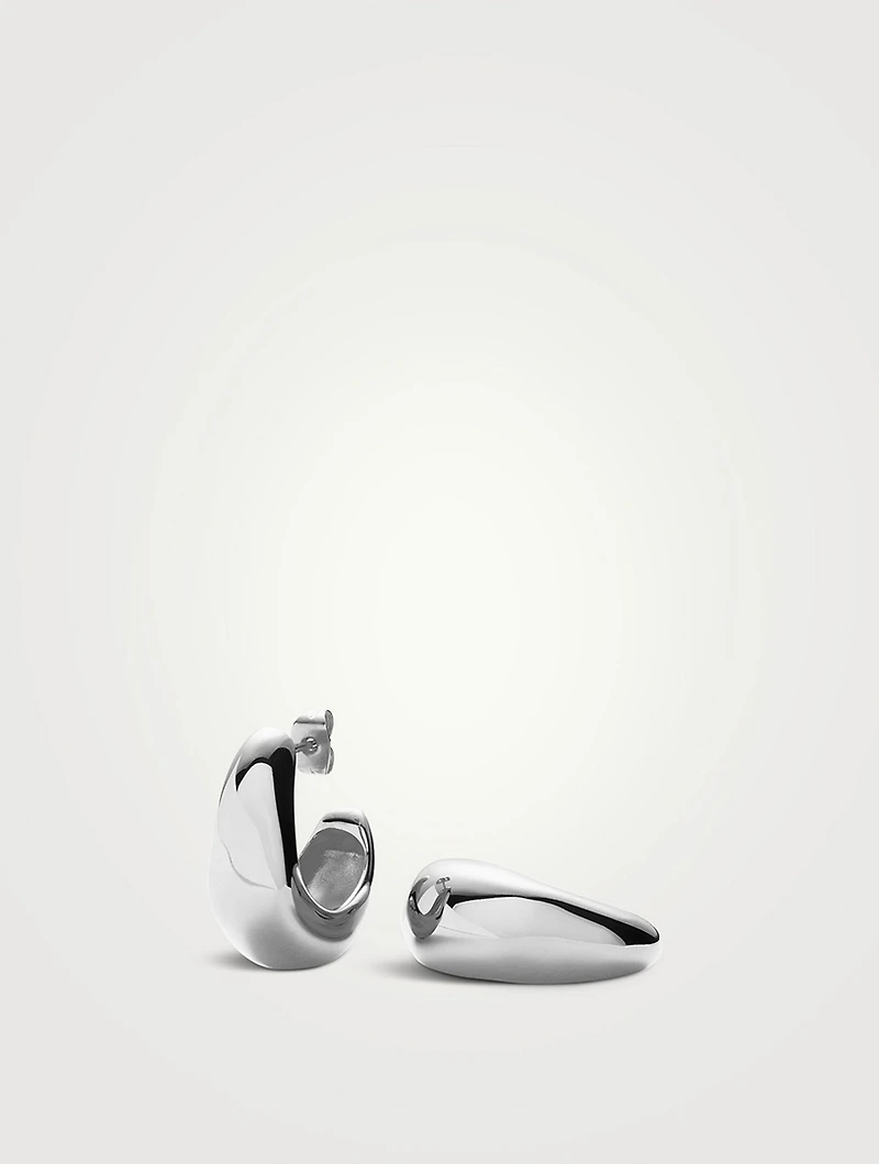 Medium Dome Hoop Earrings