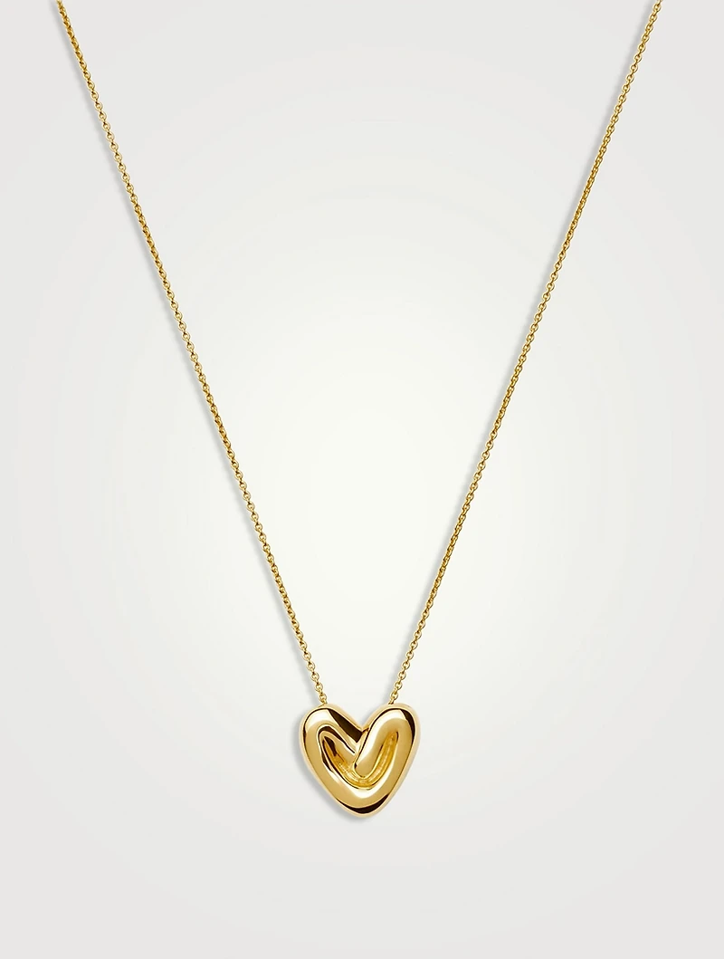 Puffy Heart Pendant Necklace