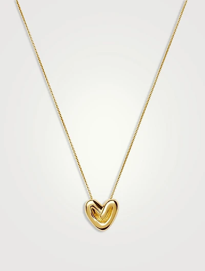 Puffy Heart Pendant Necklace